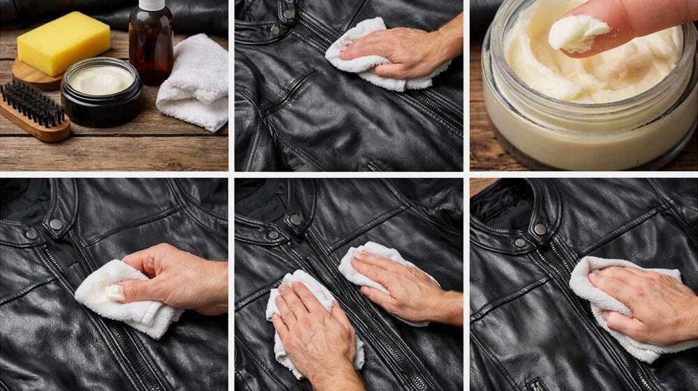 Leather jacket cleaning image