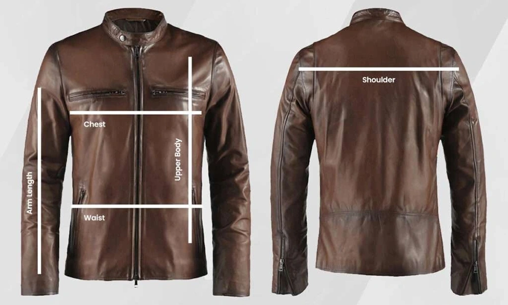 leather jacket measurement guide