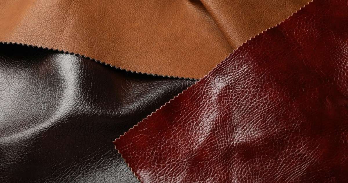 Colored leather swatches image
