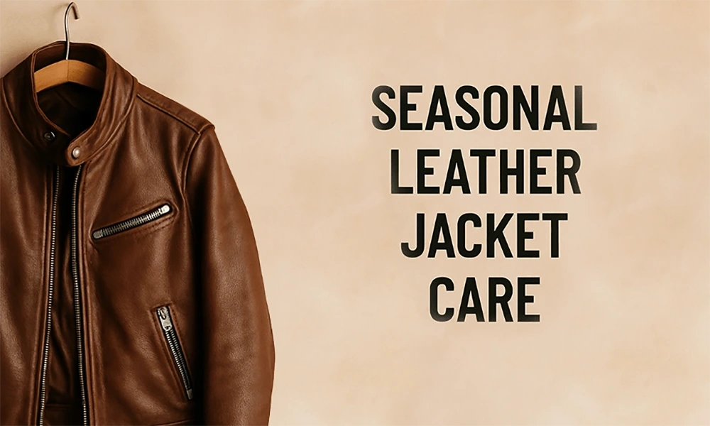 brown leather jacket care