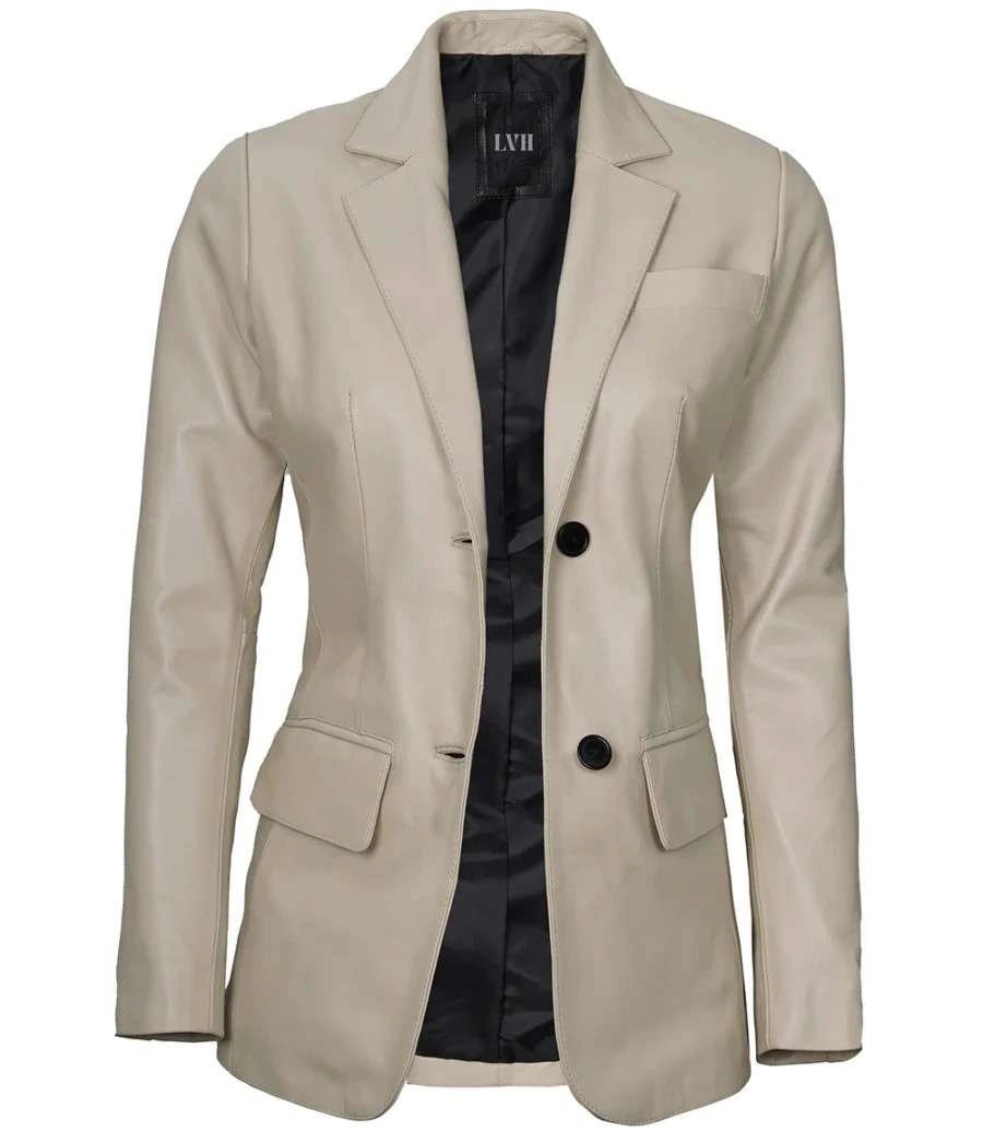 Tan Mens Distressed Leather Car Coat front