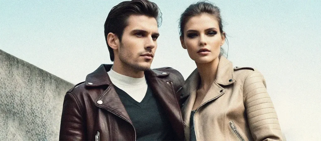 Fashionable couple outdoors